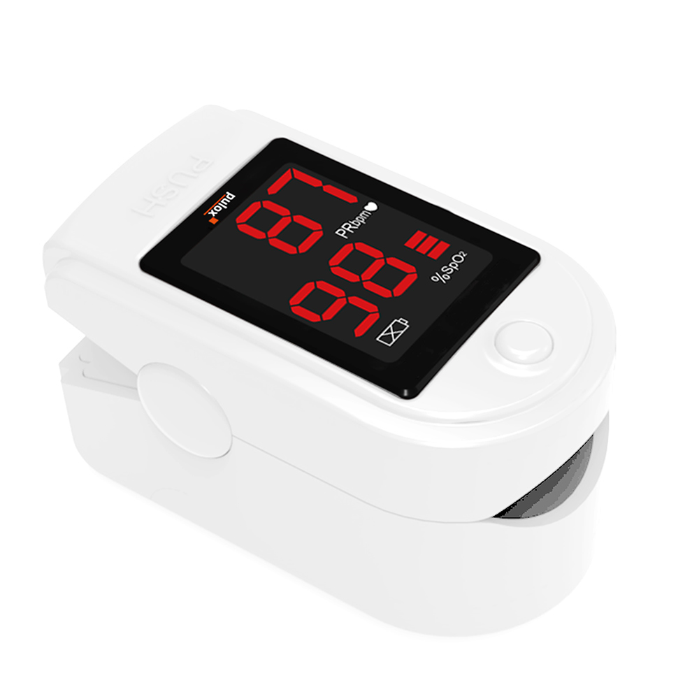 Pulox Finger-Pulsoximeter PO-100 Solo, mit LED-Anzeige, Weiß