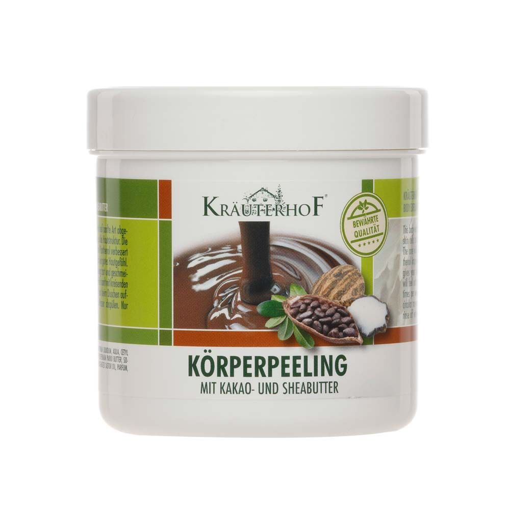 Asam Kräuterhof® Körperpeeling mit Kakao-/Sheabutter, Panthenol, 400g