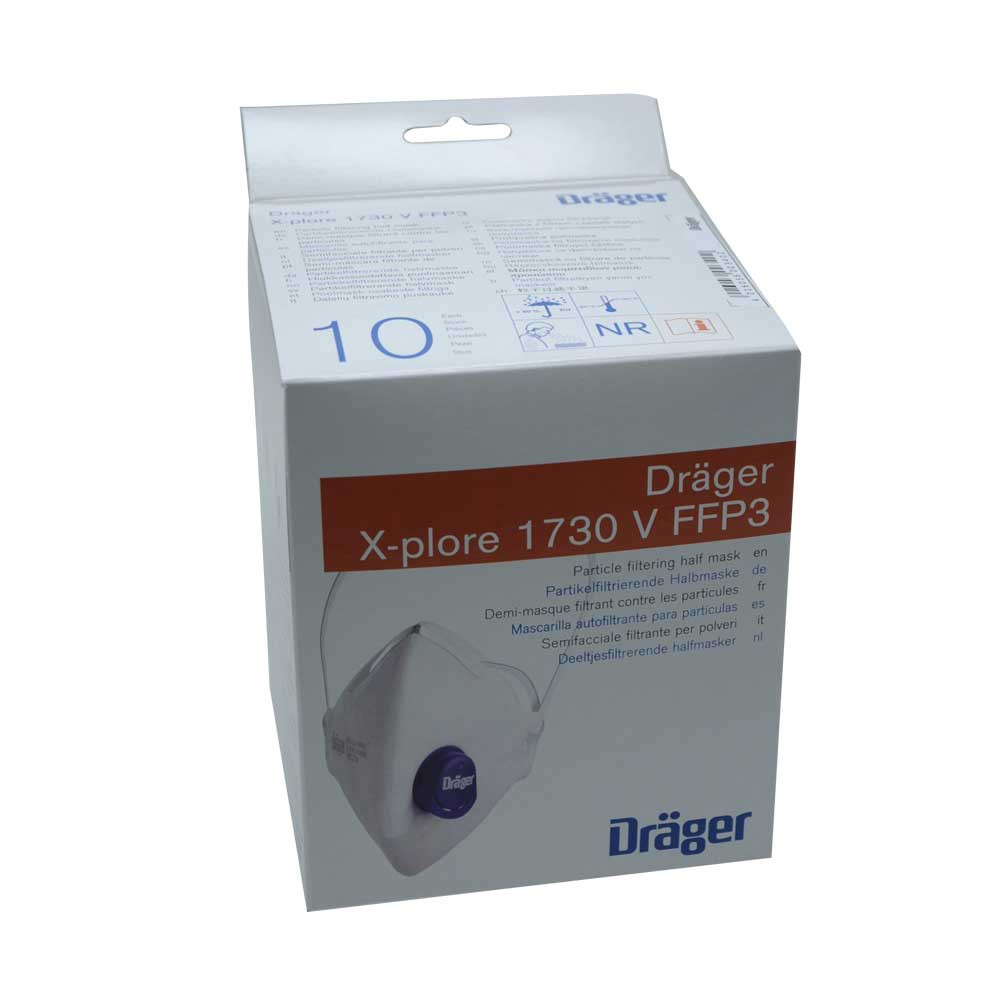 Dräger Atemschutz mit Ventil X-plore®1730 FFP3, versch. Packungsgrößen
