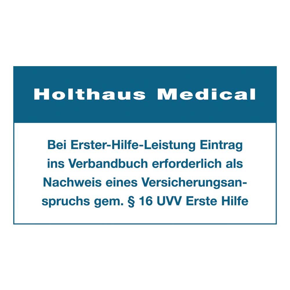 Holthaus Medical Aufkleber Eintrag Verbandbuch, 60x100 mm