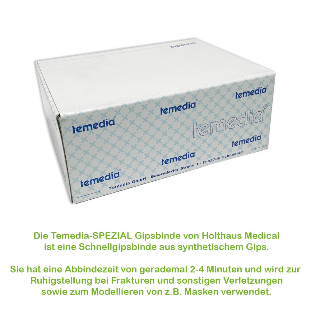 Holthaus Medical Temedia-SPEZIAL Gipsbinde, Folie, 16cmx2m, 1 Stück