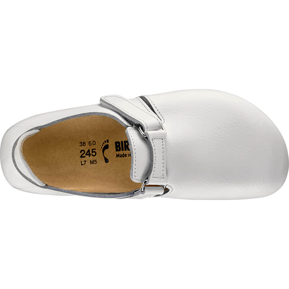 Linz SL Superlaufsohle, Naturleder, Birkenstock, Normal weiß Gr. 45