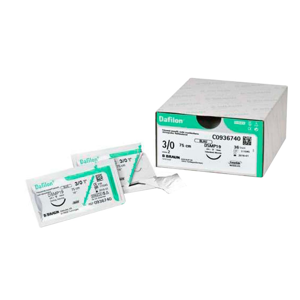 B.Braun Dafilon Nahtmaterial, DS30 75cm 0, blau, 12St