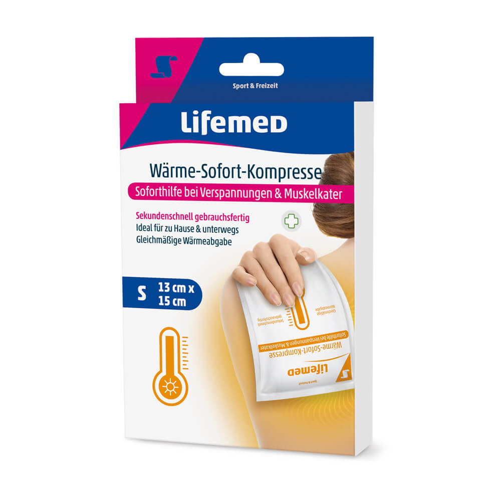 Wärme Sofort Kompresse, Erstversorgung, von Lifemed®, 13 x 15 cm