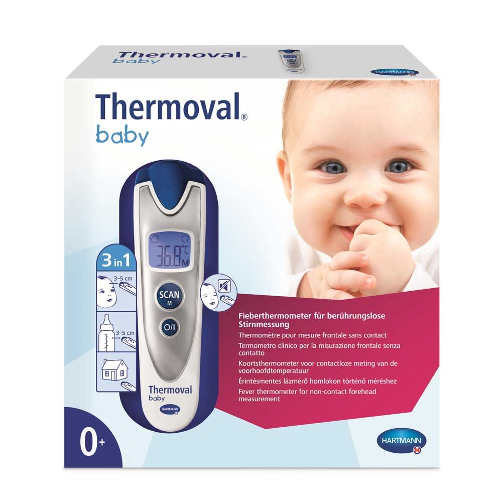 Hartmann Thermoval® Baby Infrarot-Thermometer, kontaktlos, 3 Sek.