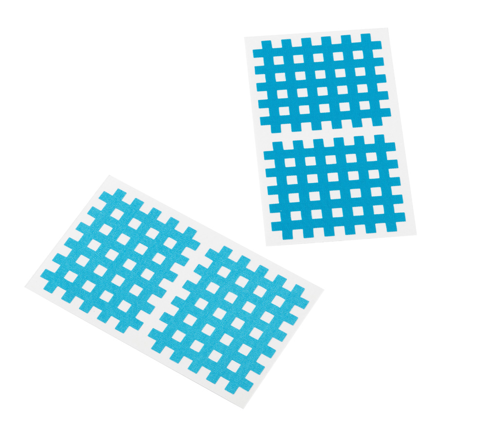 Cross Tape, Cross Patch, Gittertape, 5,2x4,4cm, 20 Bögen à 2 St, blau