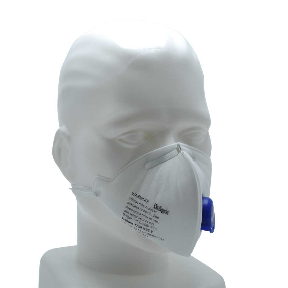 Dräger Atemschutz mit Ventil X-plore® 1750 N95, Einzelne Maske