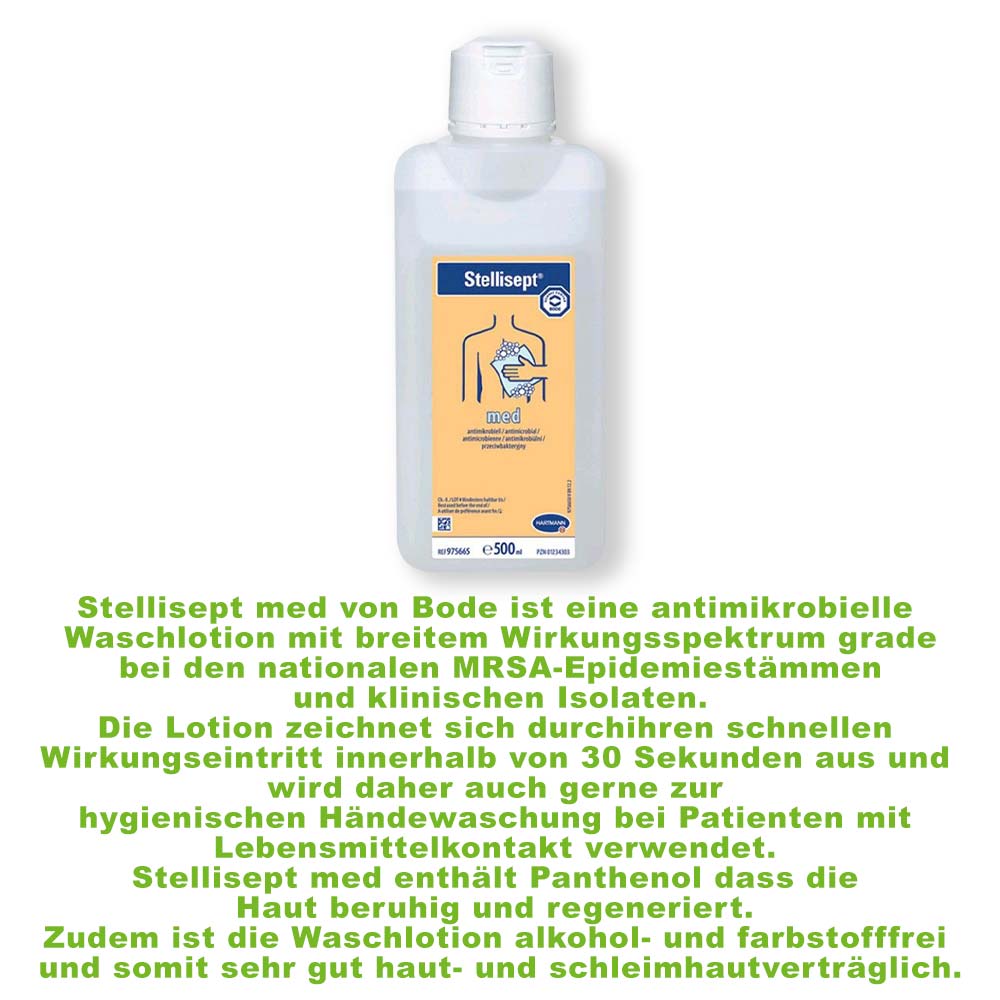 Stellisept med, antimikrobielle Waschlotion von Bode, 500 ml