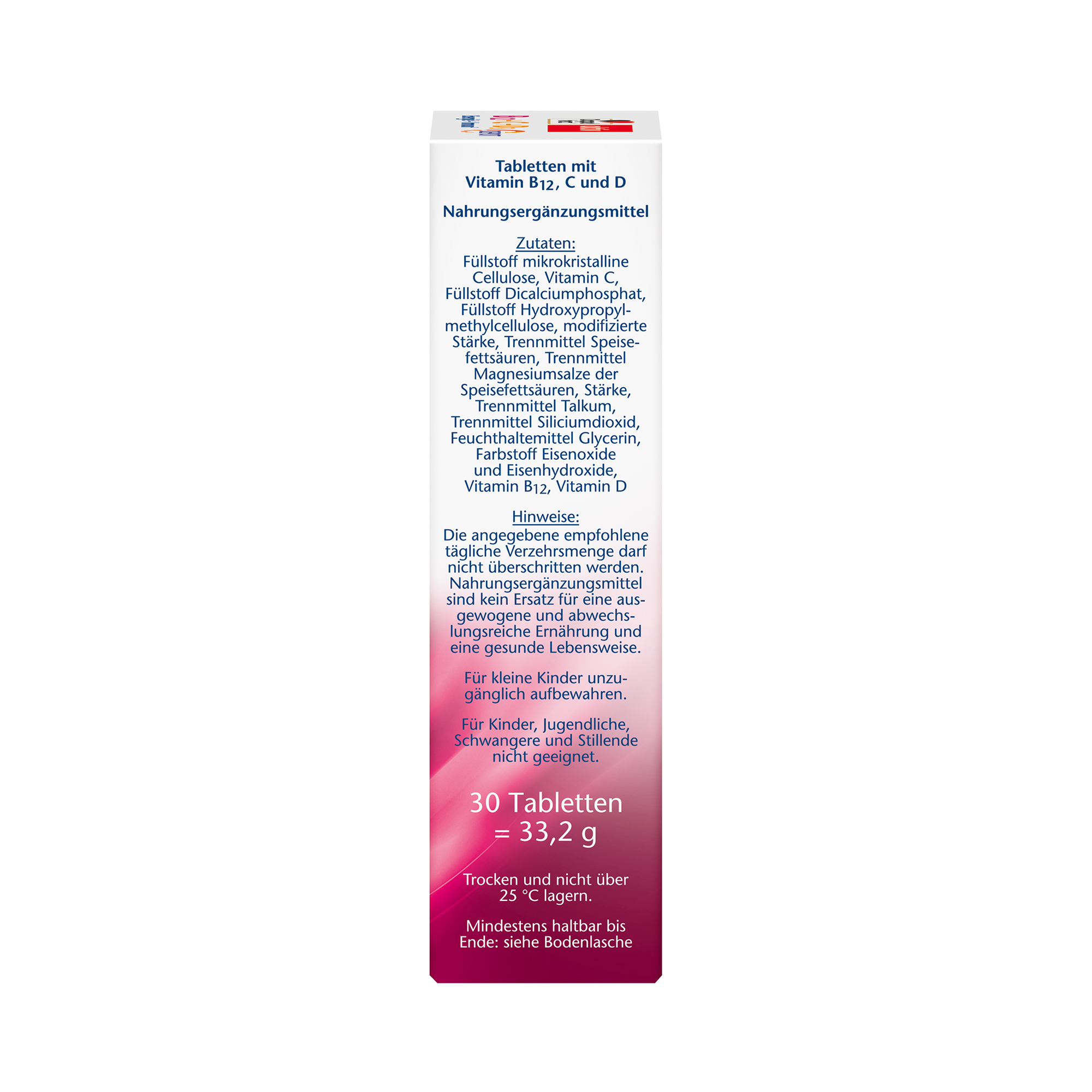 Doppelherz aktiv Vitamin B12 + C + D3, Depot, 30 Tabletten