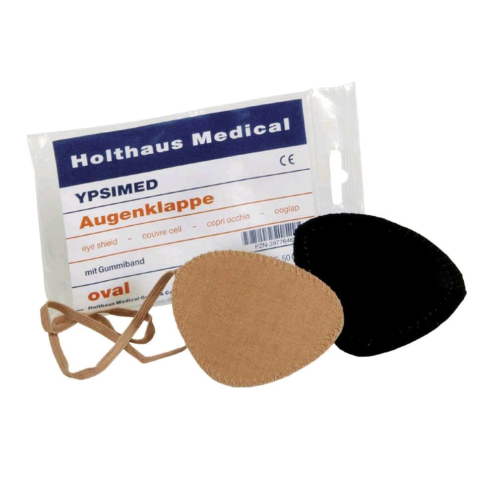 Holthaus Medical YPSIMED Augenklappe, Gummiband, oval, 1x hautfarben