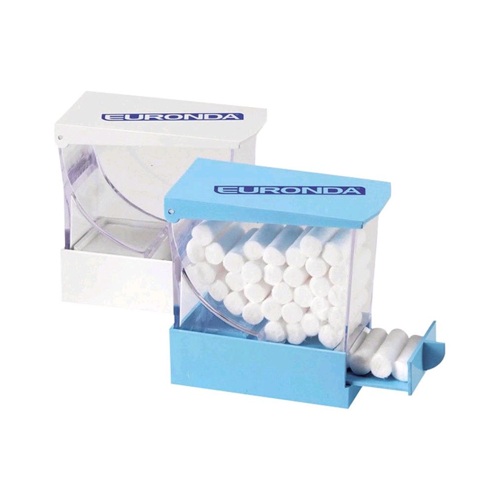 Euronda Monoart Watterollenspender für ca. 40 Zahnwatterollen, weiß