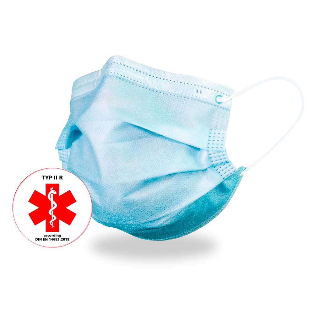 Pandemieschutz Set mit medizinischen Masken, Händedesinfektionsgel
