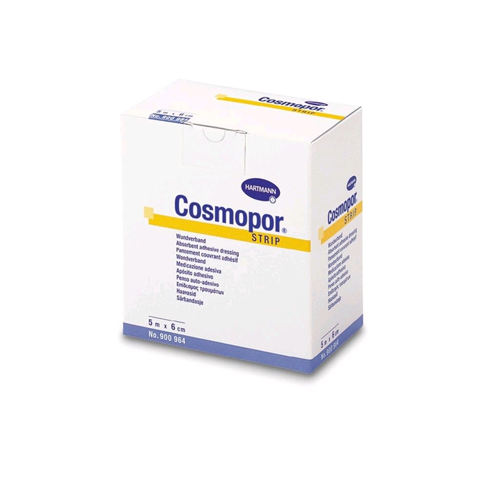 Hartmann Cosmopor® Strip, Wundpflaster,hypoallergen, 5m x 6cm, 1 Rolle