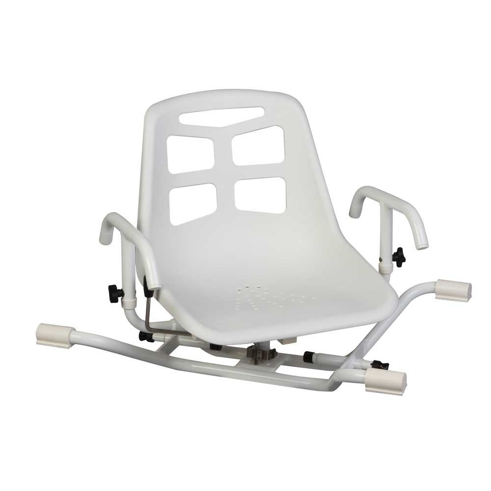 Behrend Badewannensitz Aluminium, Stuhlform, 360 Grad drehbar, 100 kg