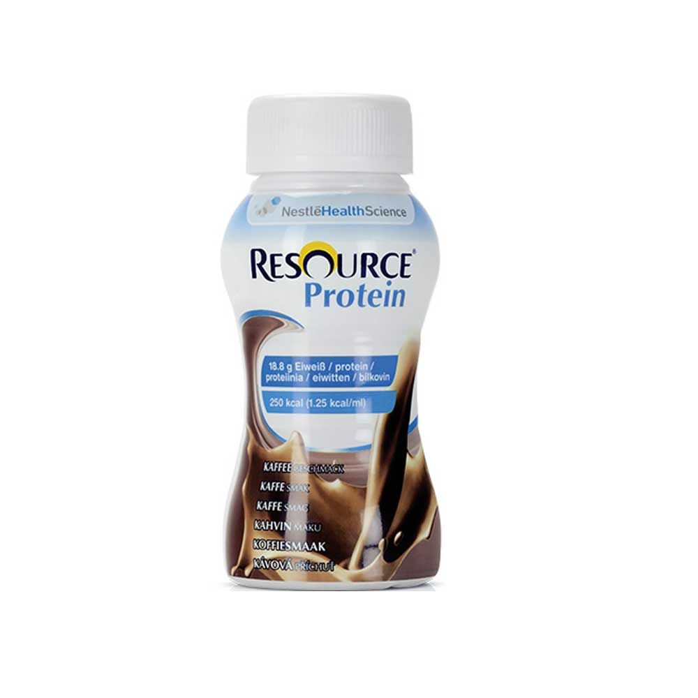 Nestle Resource® Protein Drink, 4x200ml, Kaffee