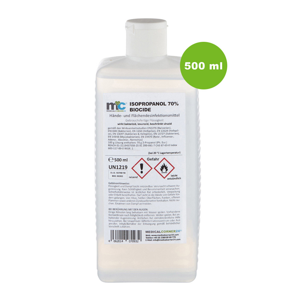 MC24® Hände-/Flächendesinfektion Biocide, Rundfl., Klappschar., 500ml