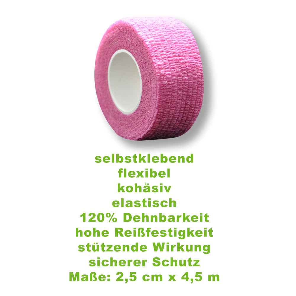 MC24® Fingertape color, kohäsiv, 2,5cmx4,5m, lila, 10St