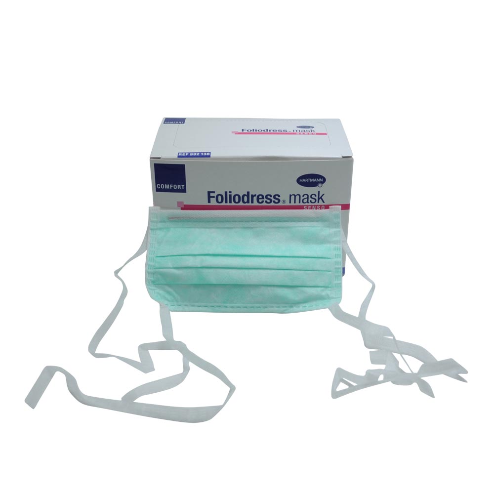 Pandemieschutz Set mit Masken zum Binden, Händedesinfektionsmittel