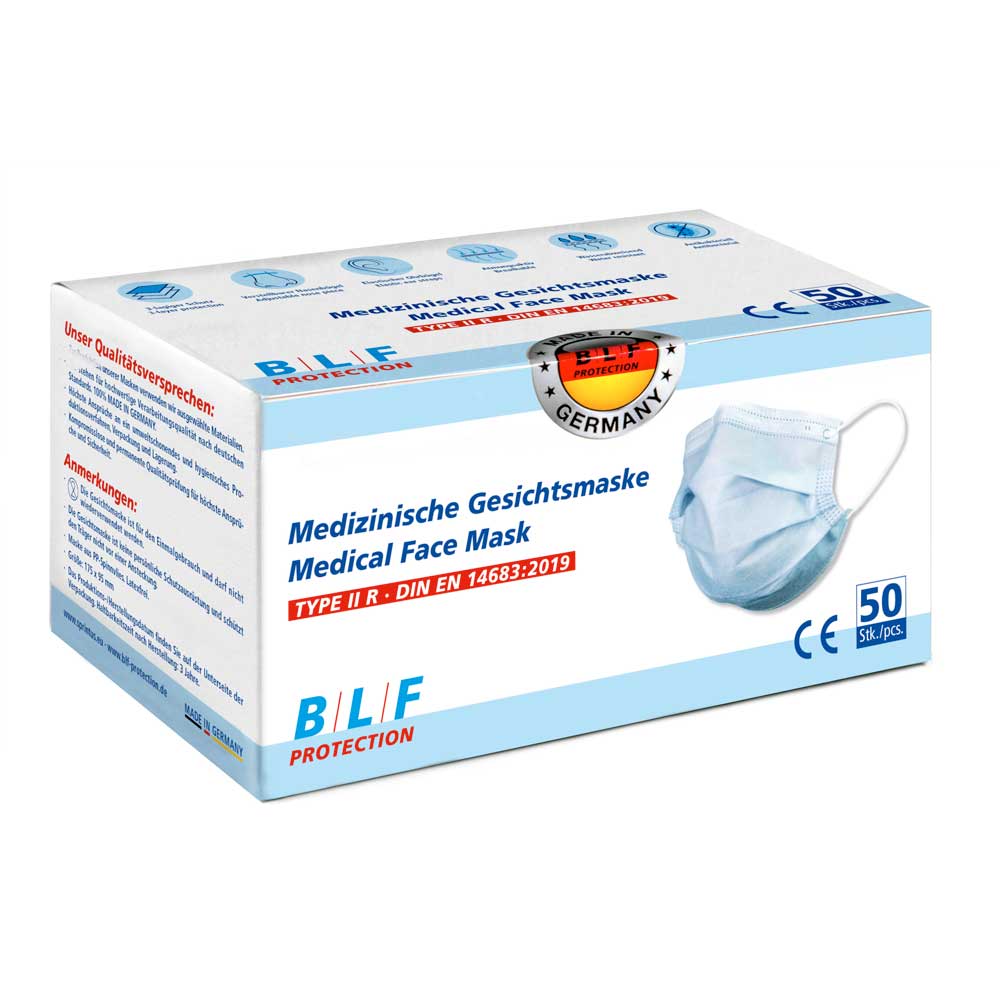Pandemieschutz Set mit medizinischen Masken, Händedesinfektionsgel