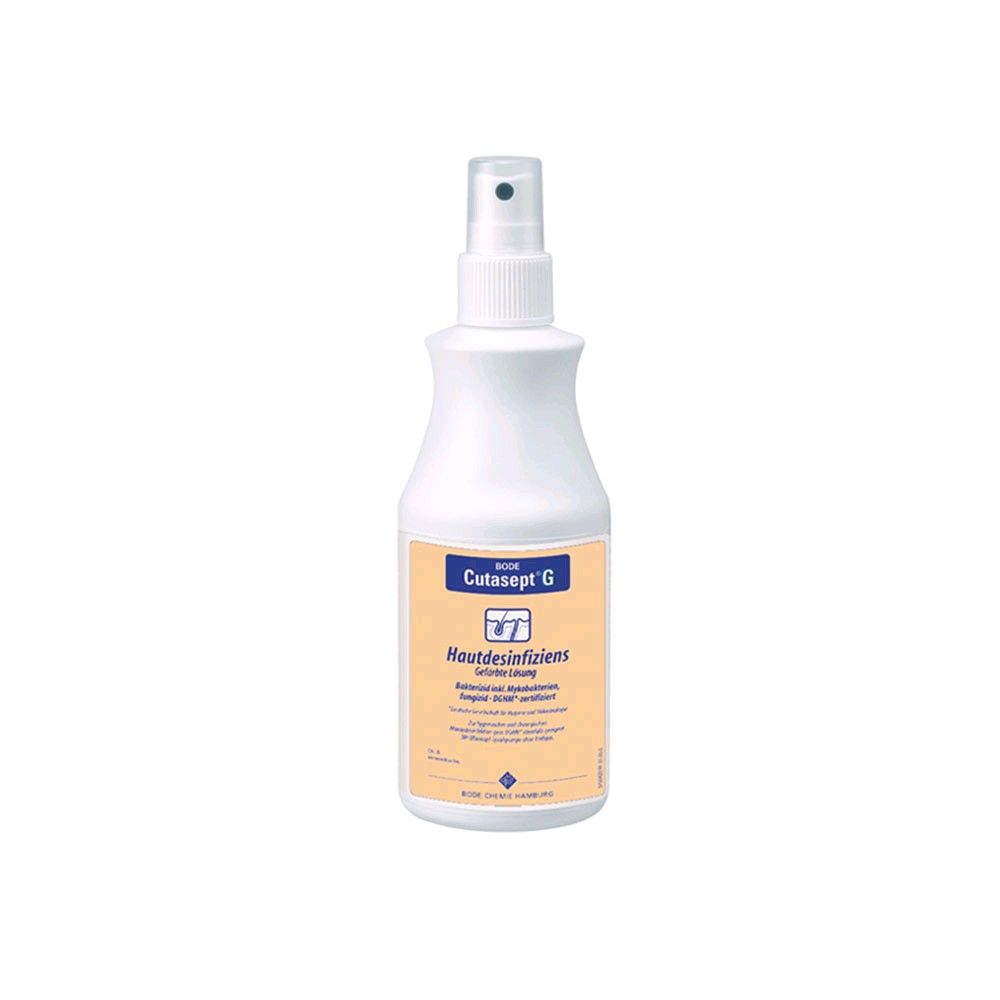 Cutasept G gefärbtes Hautdesinfektionsspray, Bode, 250 ml Sprühflasche