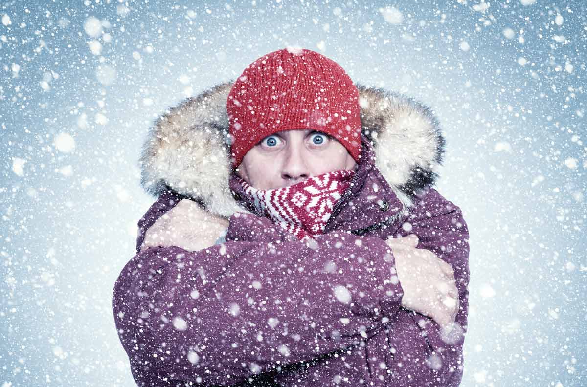 Warme Kleidung reicht oft nicht als Maßnahme gegen extreme Kälte
