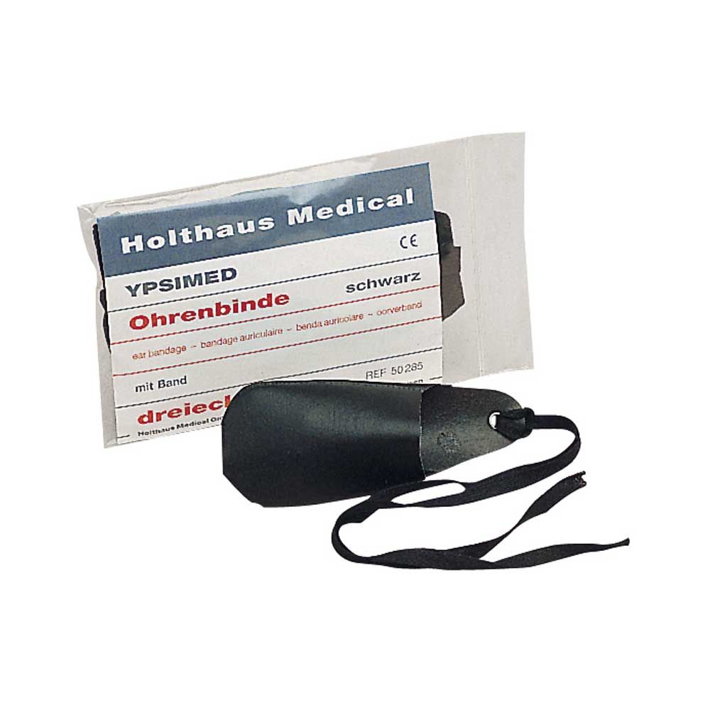 Holthaus Medical YPSIMED Ohrenbinde, schwarz 3-eckig 11x13cm