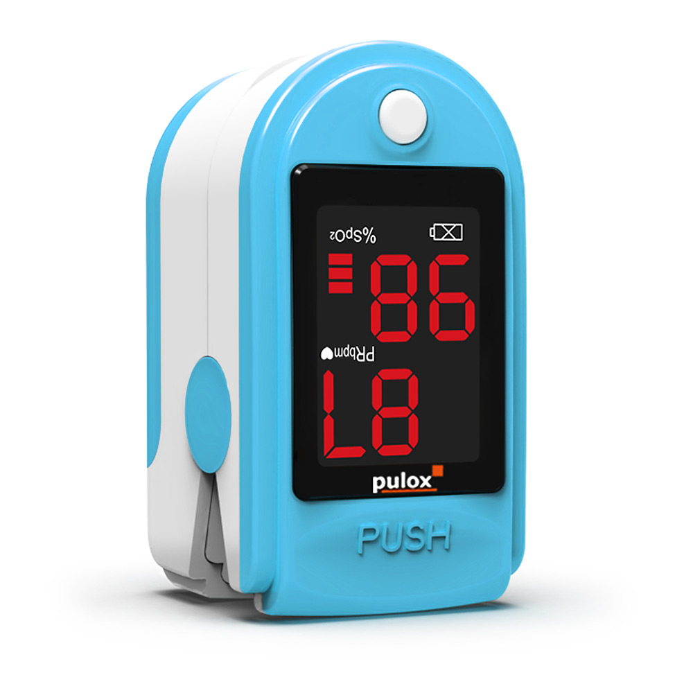 Pulox Finger-Pulsoximeter PO-100, mit LED-Anzeige, Türkis