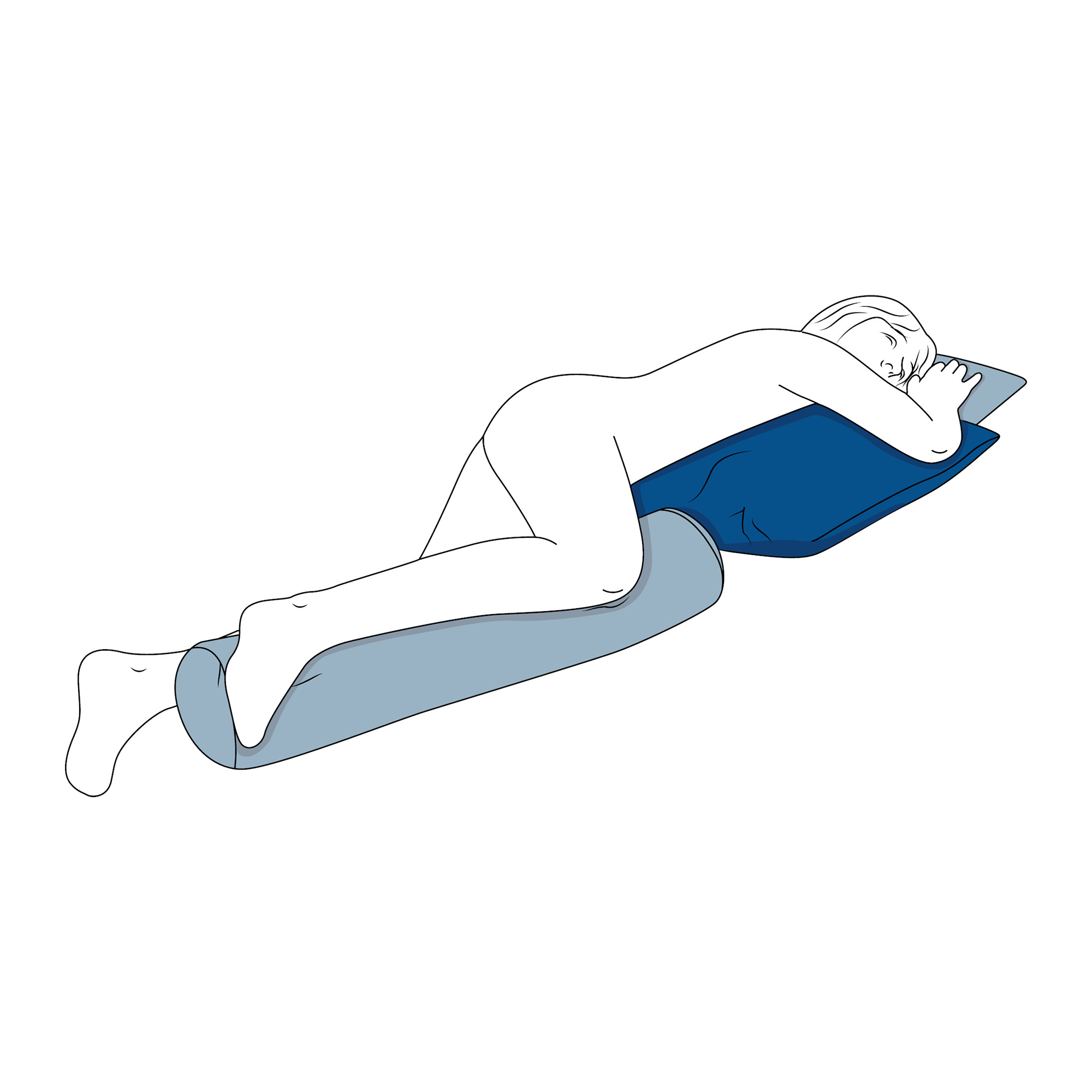 SHP CAREPUR Universalkissen M, blau, 60 x 40 cm