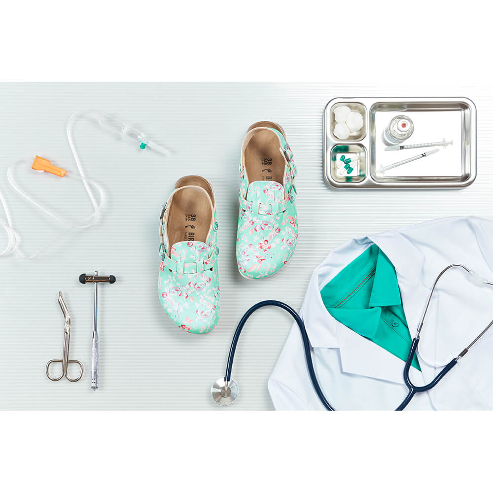 Kay SL Superlaufsohle, Birkenstock, Schmal, Blumenwiese Minze, Gr. 42