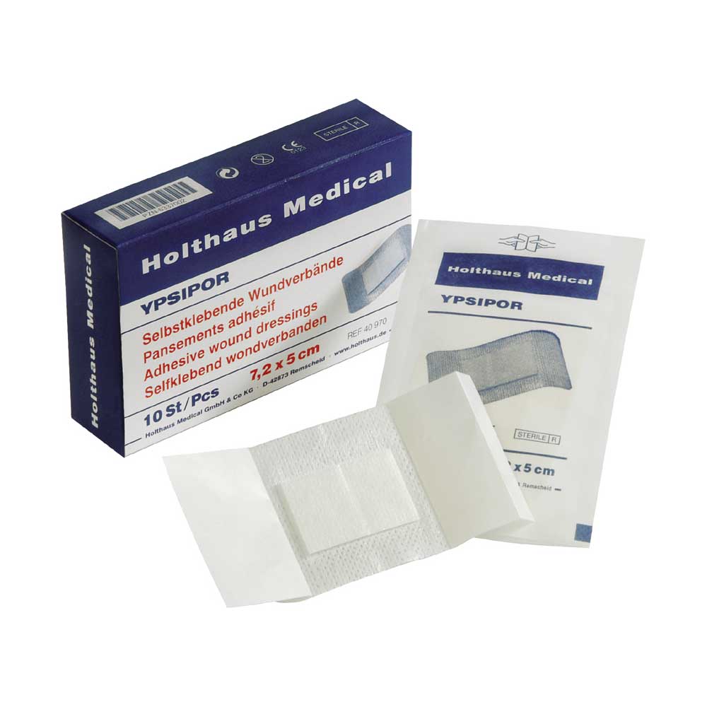 Holthaus Medical YPSIPOR Wundverband, steril, 7,2x5cm, 10 Stück