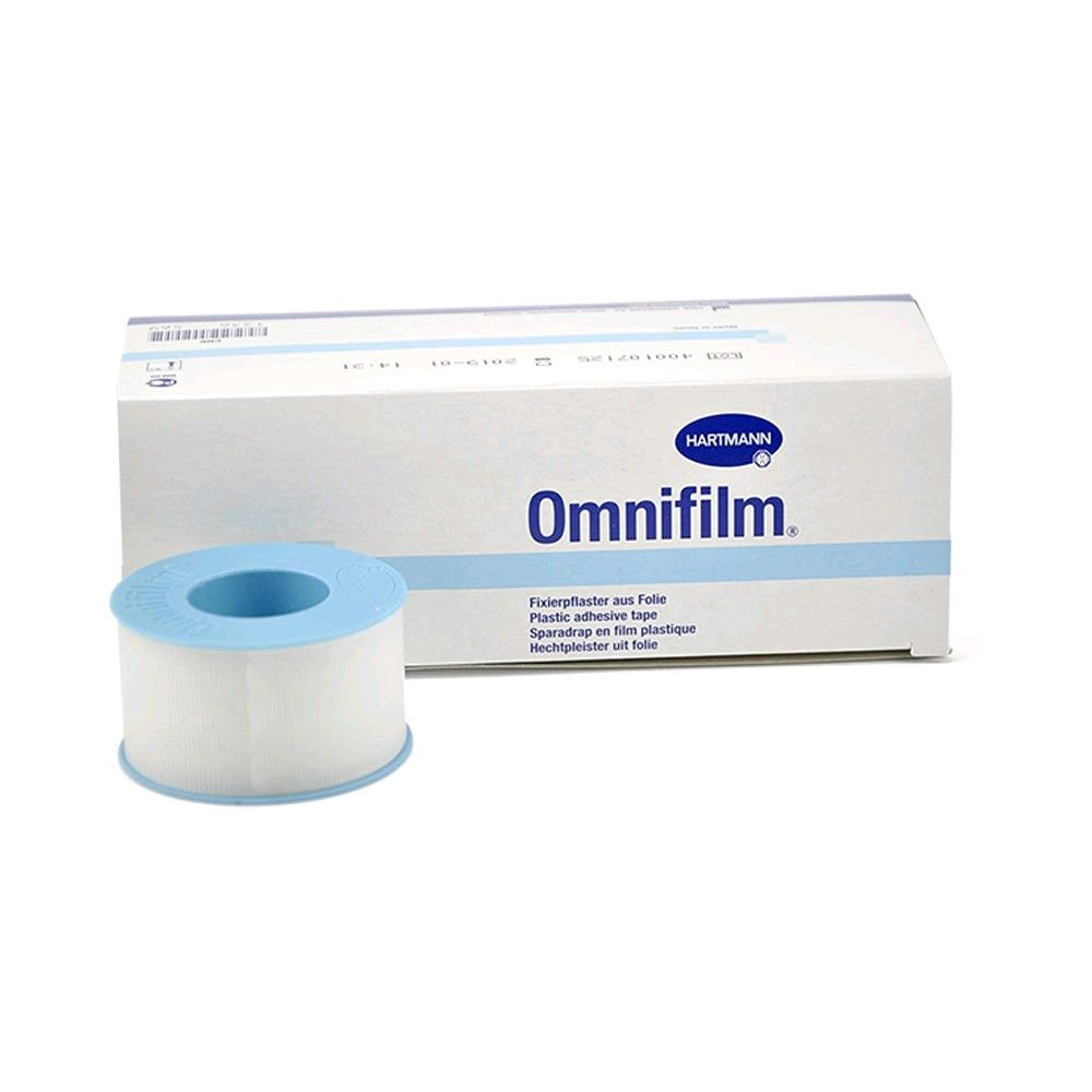 Hartmann Omnifilm, Fixierpflaster aus Folie, 2,5 cm x 5 m, 1 Rolle