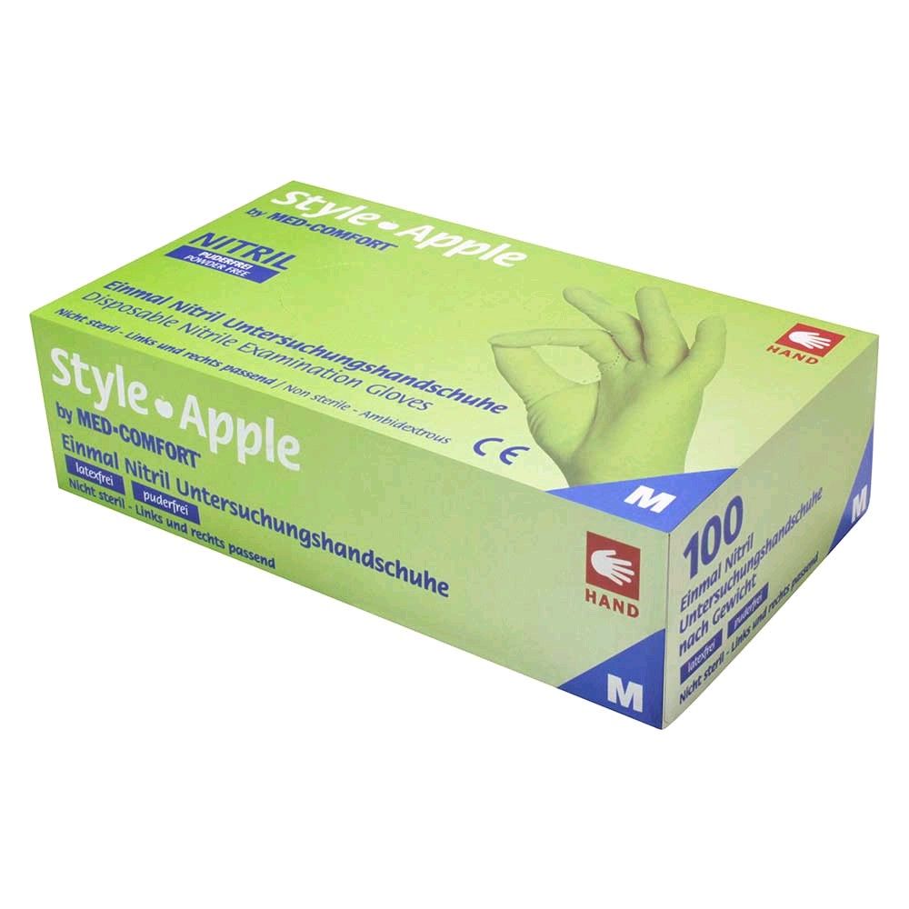 Nitril Einmal-Handschuhe Style Apple von Ampri, puderfrei, XS