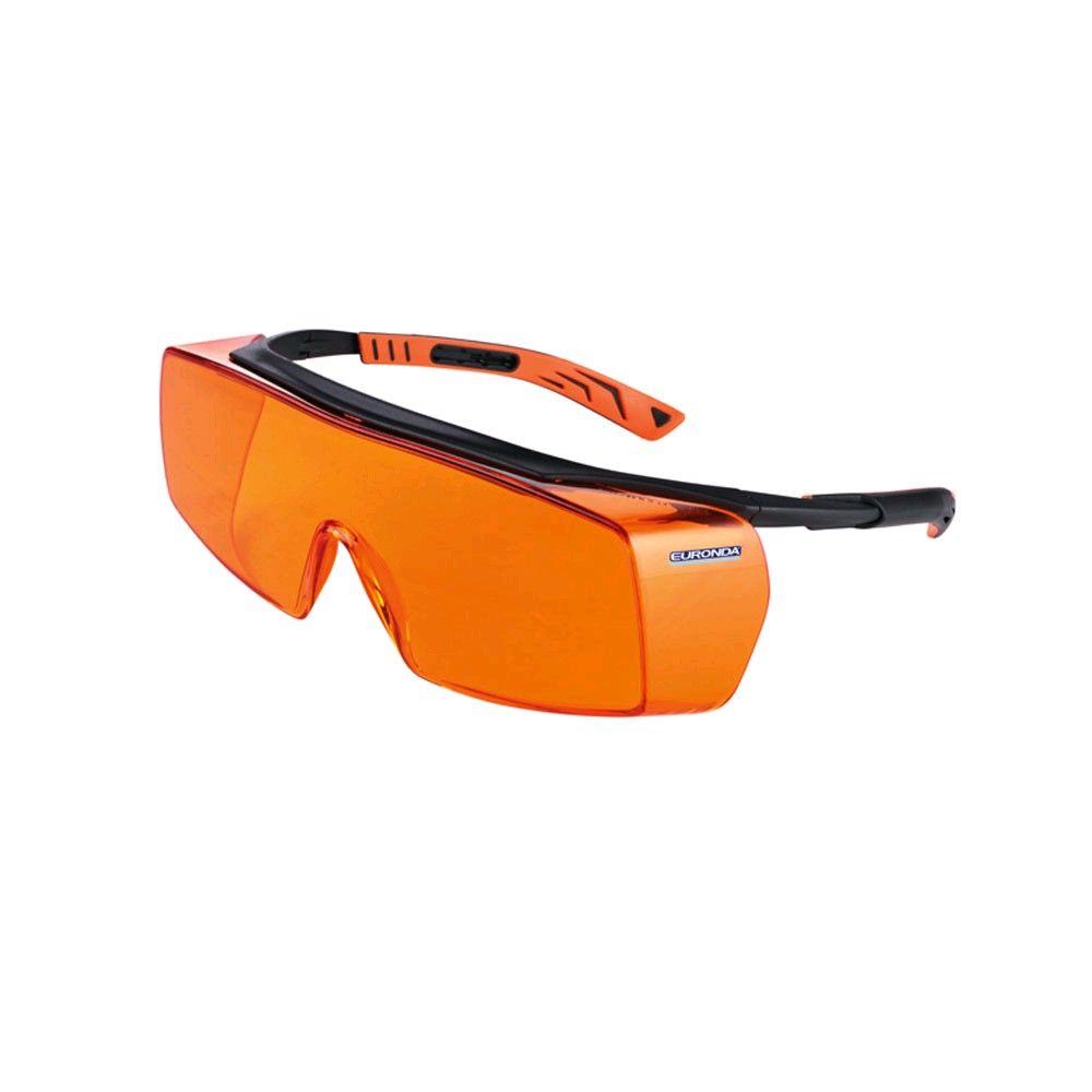 Monoart Schutzbrille Cube Orange für Brillenträger von Euronda