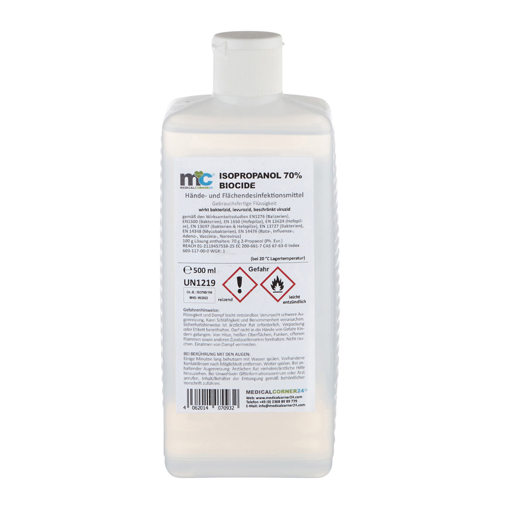 MC24® Hände-/Flächendesinfektion Biocide, Rundfl., Klappschar., 500ml