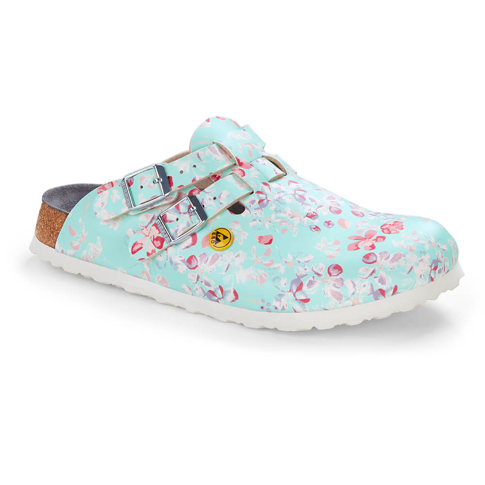 Kay ESD Antistatisch, Birkenstock, Schmal, Blumenwiese Minze, Gr. 43