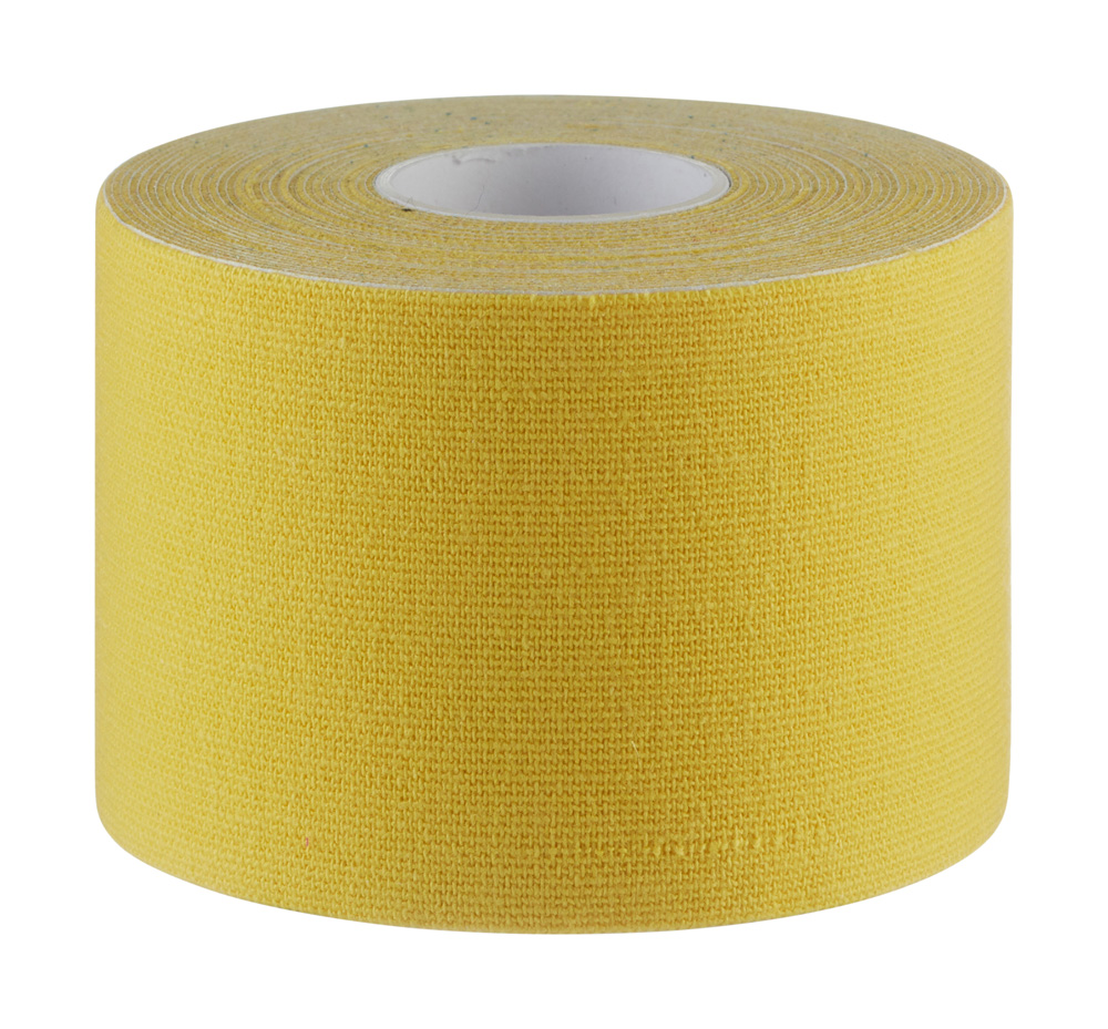Power Kinesiologie Tape, 5 cm x 5 m, 1 Rolle, gelb