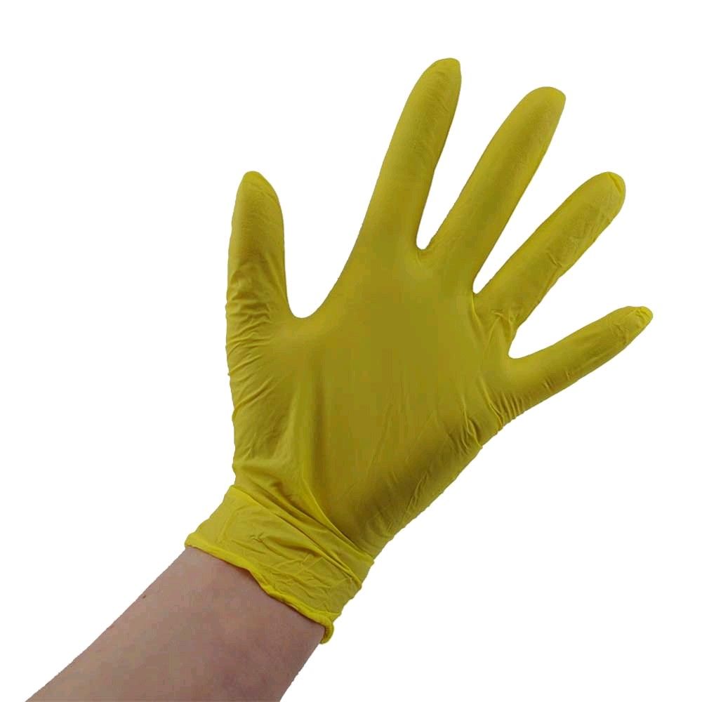 Nitril Einmal-Handschuhe Style Lemon von Ampri, puderfrei, L