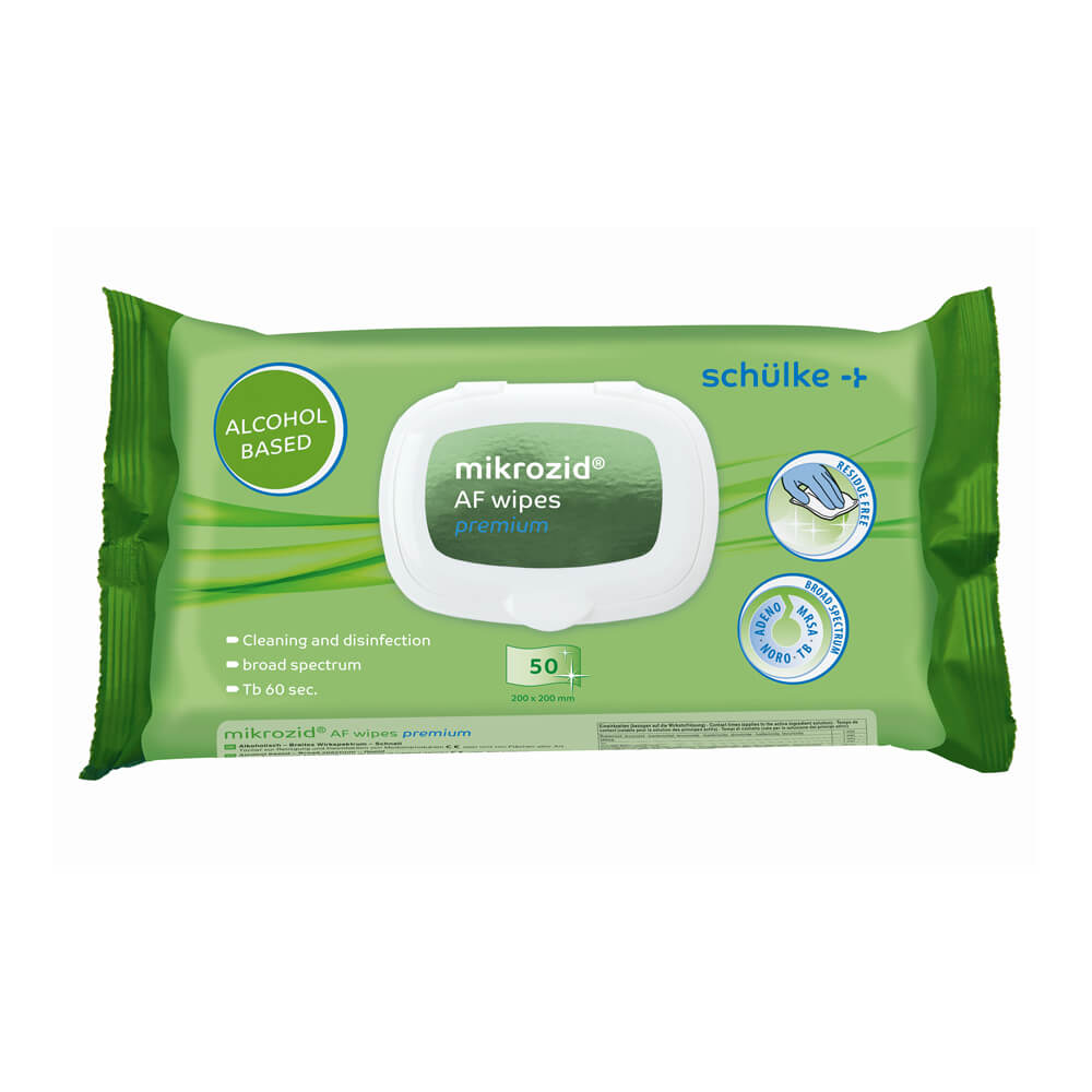 Schülke mikrozid® AF wipes premium, Desinfektionstücher, 50 Tücher