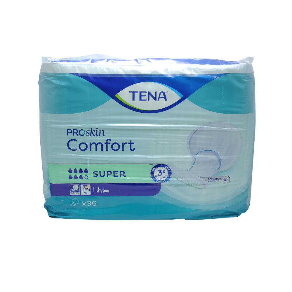 TENA COMFORT SUPER Einlage für mittlere Inkontinenz, 2x 36 Stück