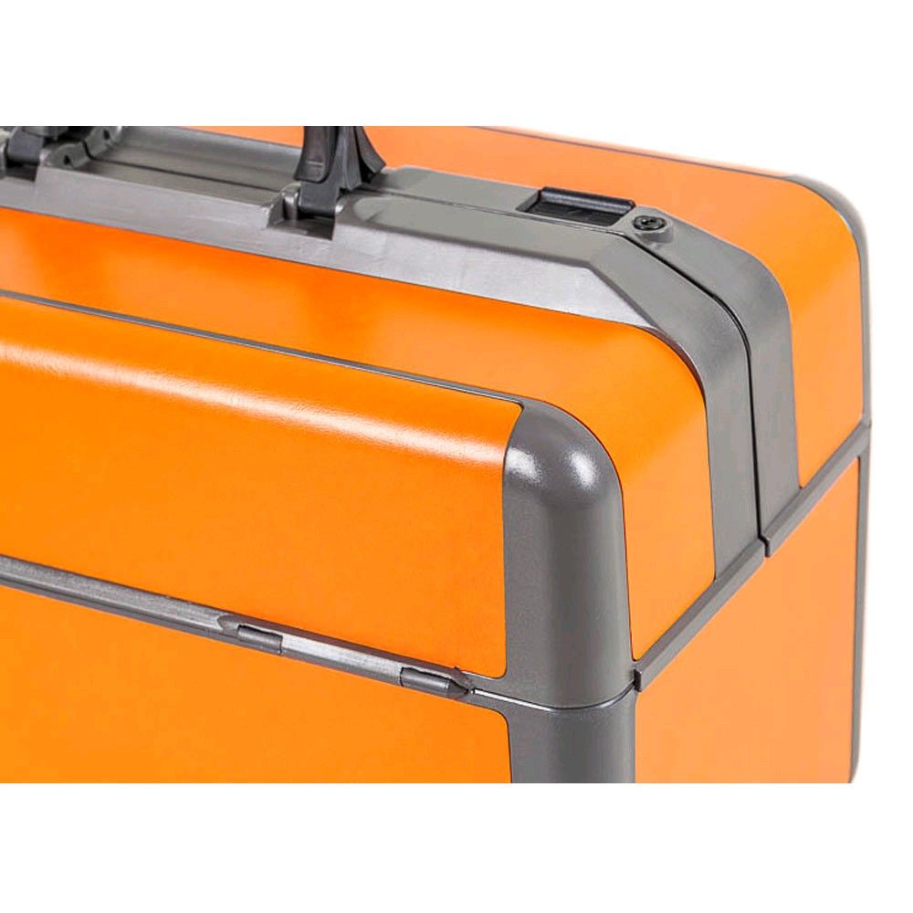 Dürasol Ideal Hartschalen-Arztkoffer, Kunstleder, orange, groß