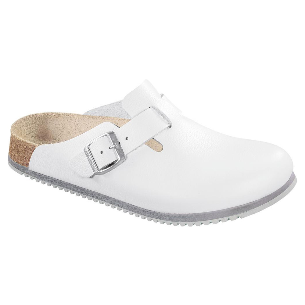 Birkenstock Boston SL Super Grip, Superlaufsohle, weiß, Gr. 44