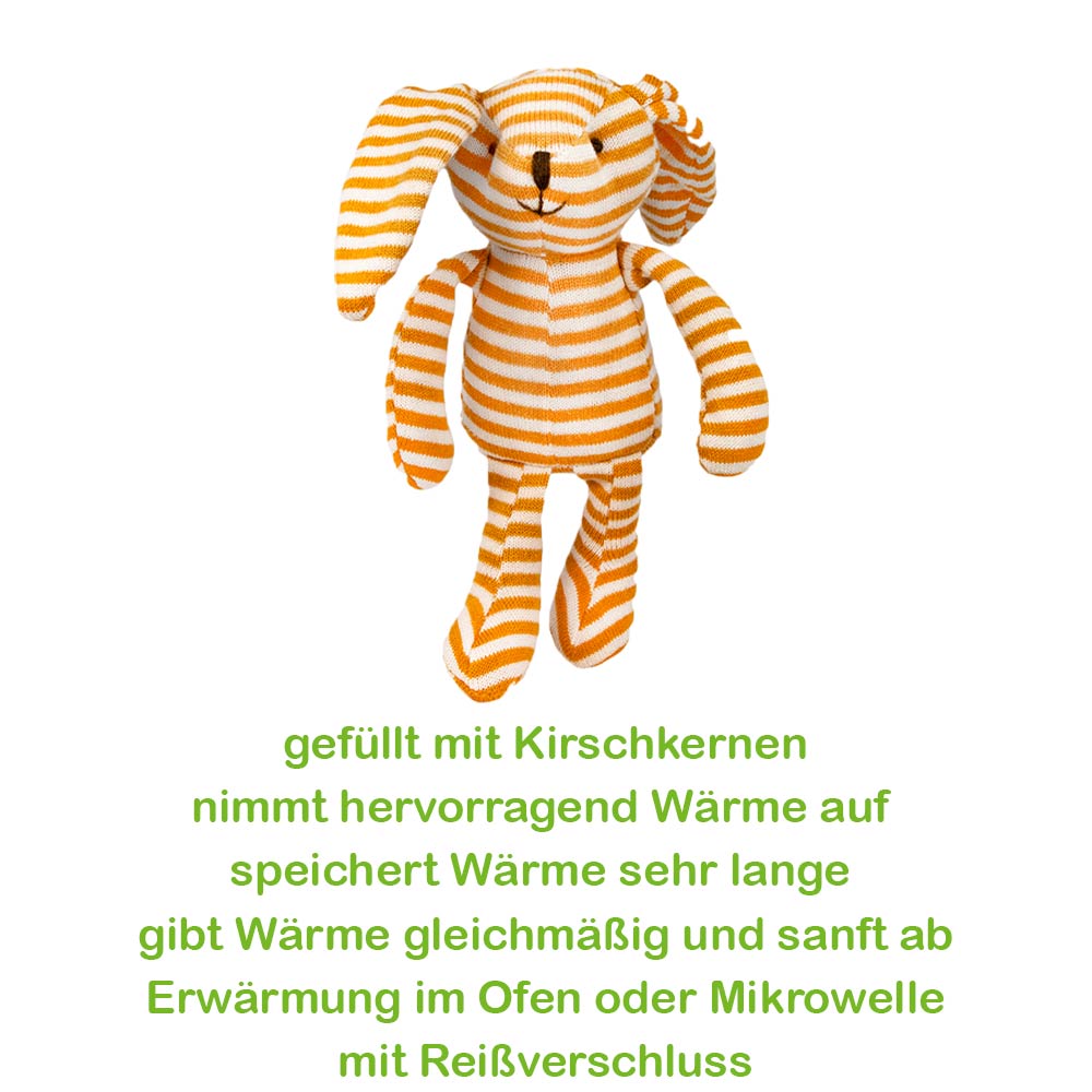 Sänger Körnerkissen mit Kirschkernen, 33x9 cm, Hase Tommy