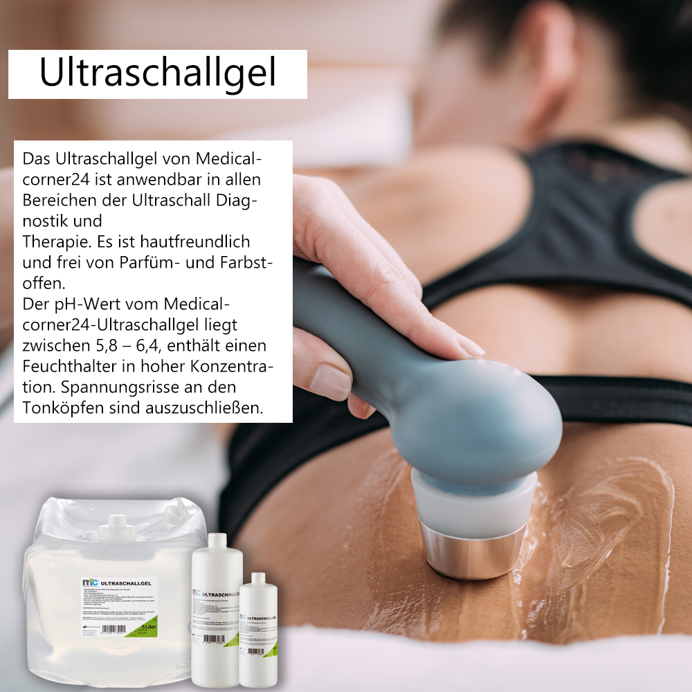 Ultraschallgel, Sonographiegel, Kontaktgel, Leitgel, Gel, 12x 1.000 ml