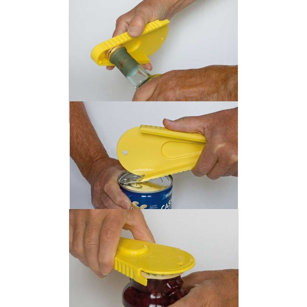 Behrend universal Verschlussöffner, für Drehverschlüsse, gelb, 1 Stück
