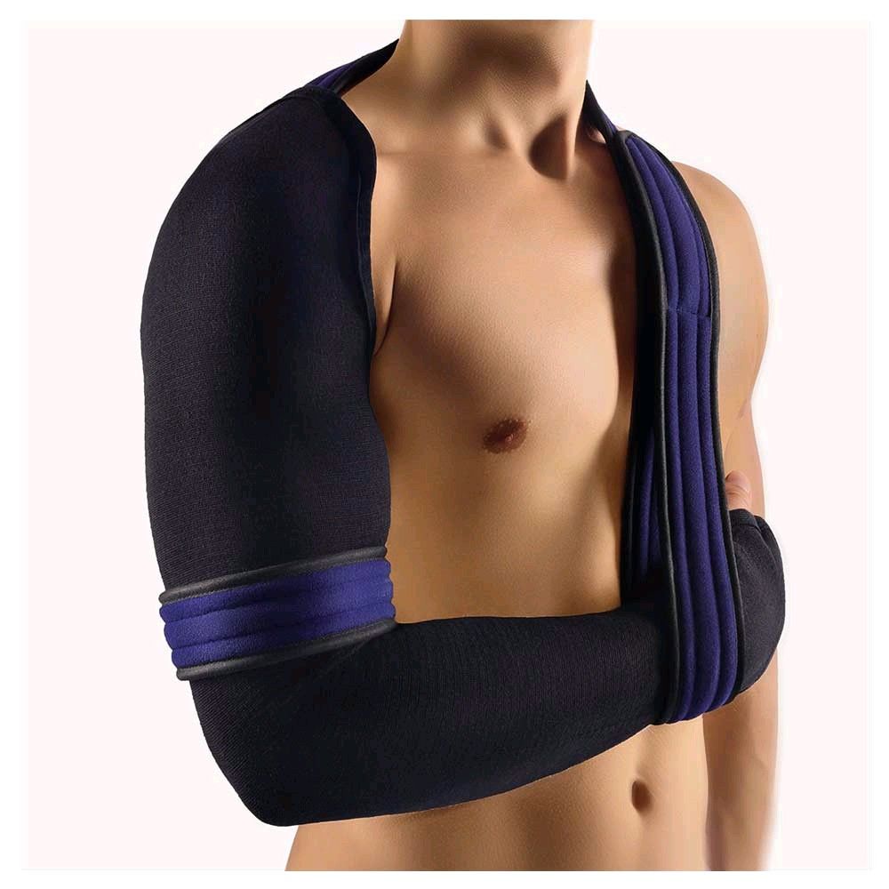 BORT OmoBasic® Schulter-Arm-Bandage, geschlossene Form, Gr.3, XL, blau