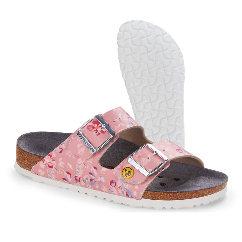 Arizona ESD Antistatisch, Birkenstock, Blumenwiese Rose, Schmal, 40