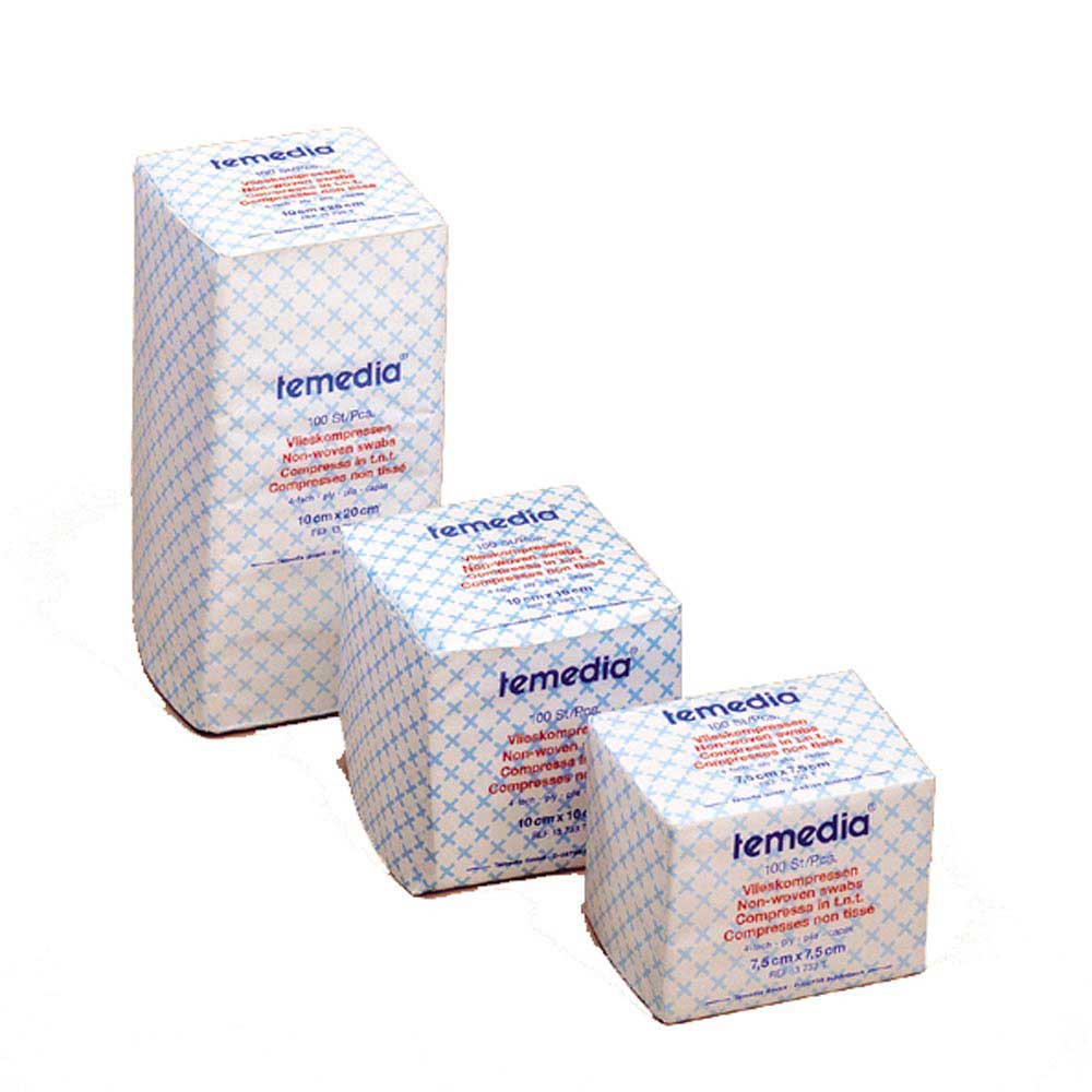 Holthaus Medical Temedia® Vlieskompresse 10x10cm, unsteril, 100St