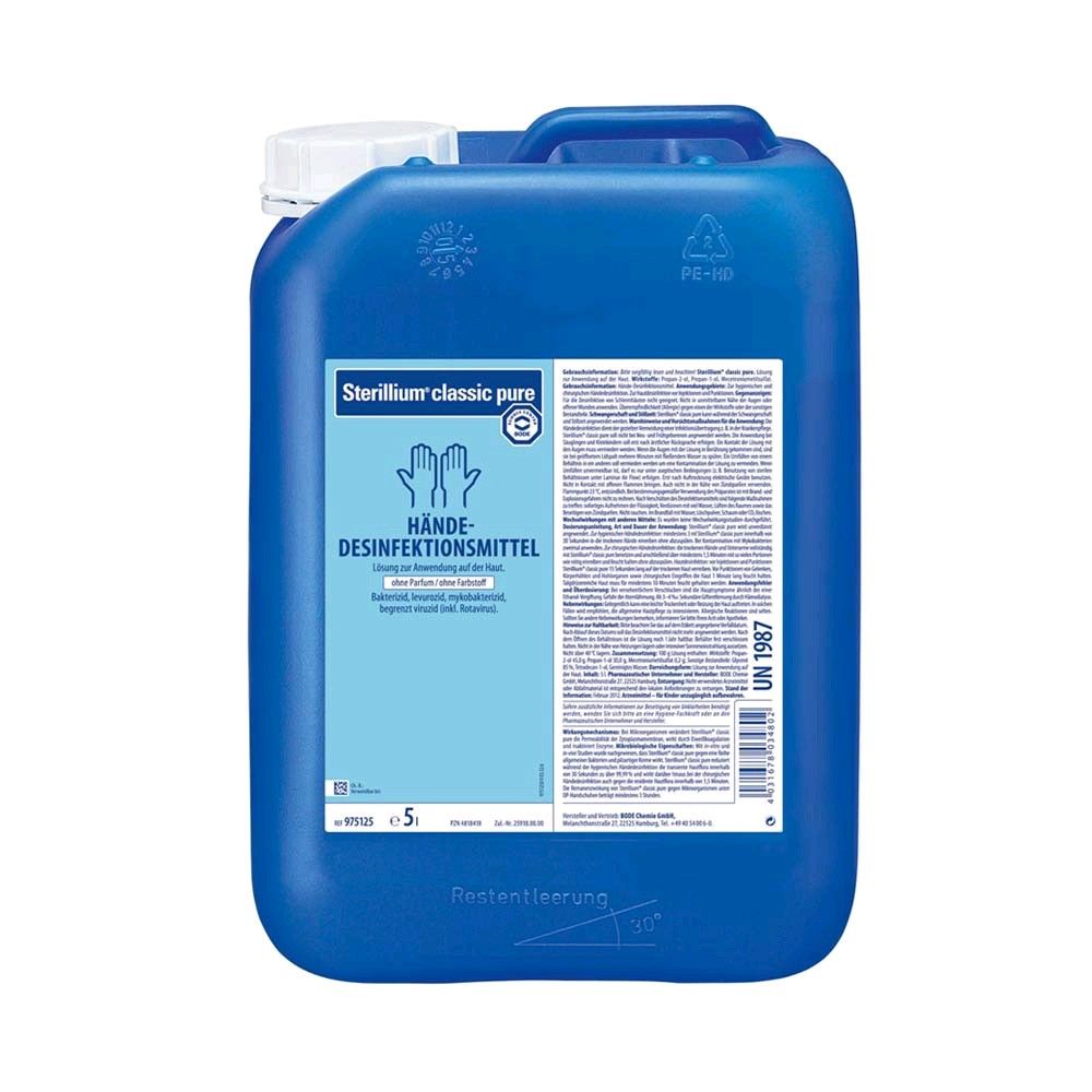 Sterillium classic pure Händedesinfektionsmittel von Bode, 5 Liter