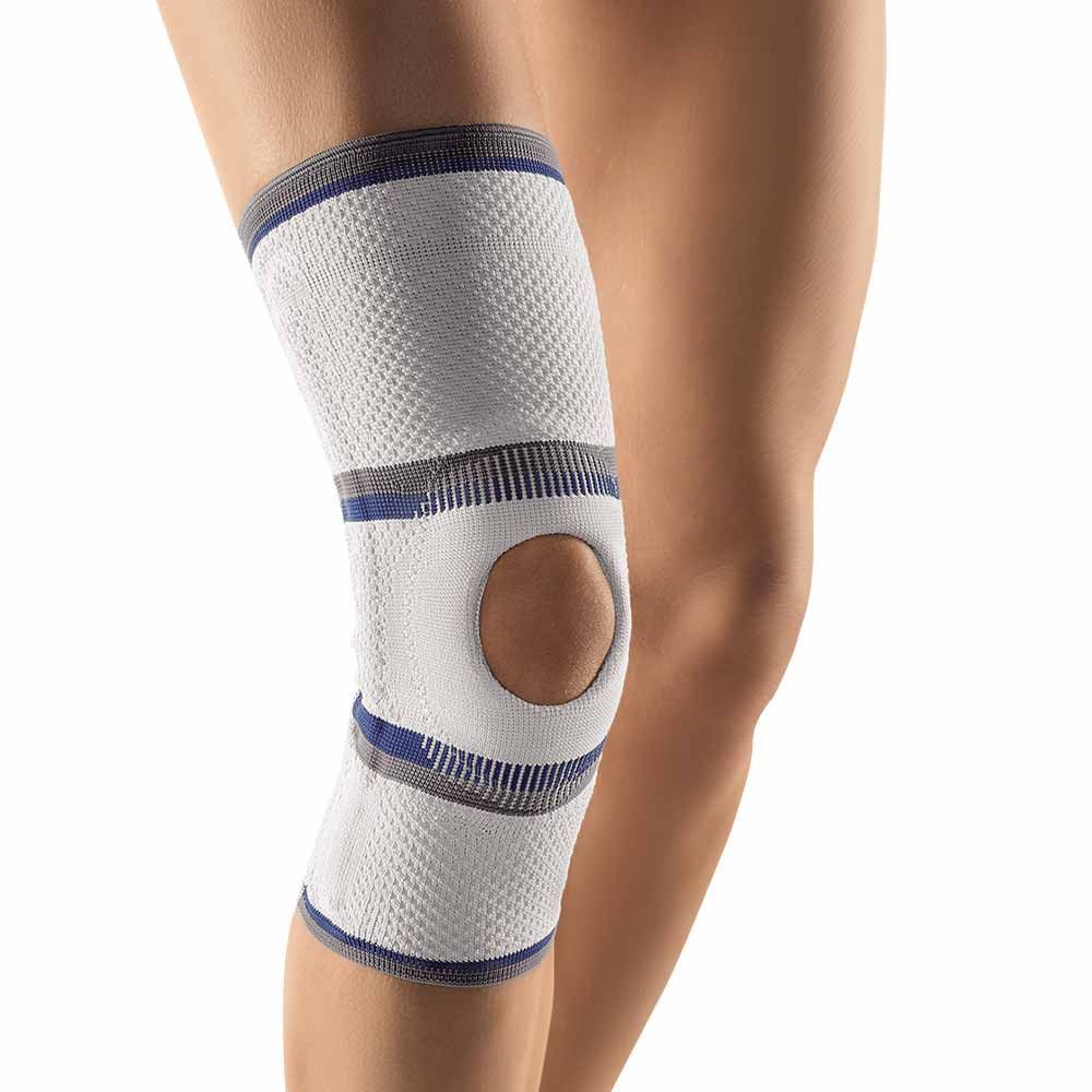 Bort Kniebandage mit Patella-Aussparung, silber, XL+