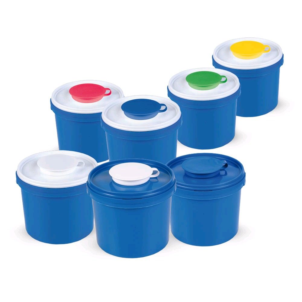 Verschlussdeckel für ECO Wipes Vliestuchspender, eckig 5 L, weiss/gelb